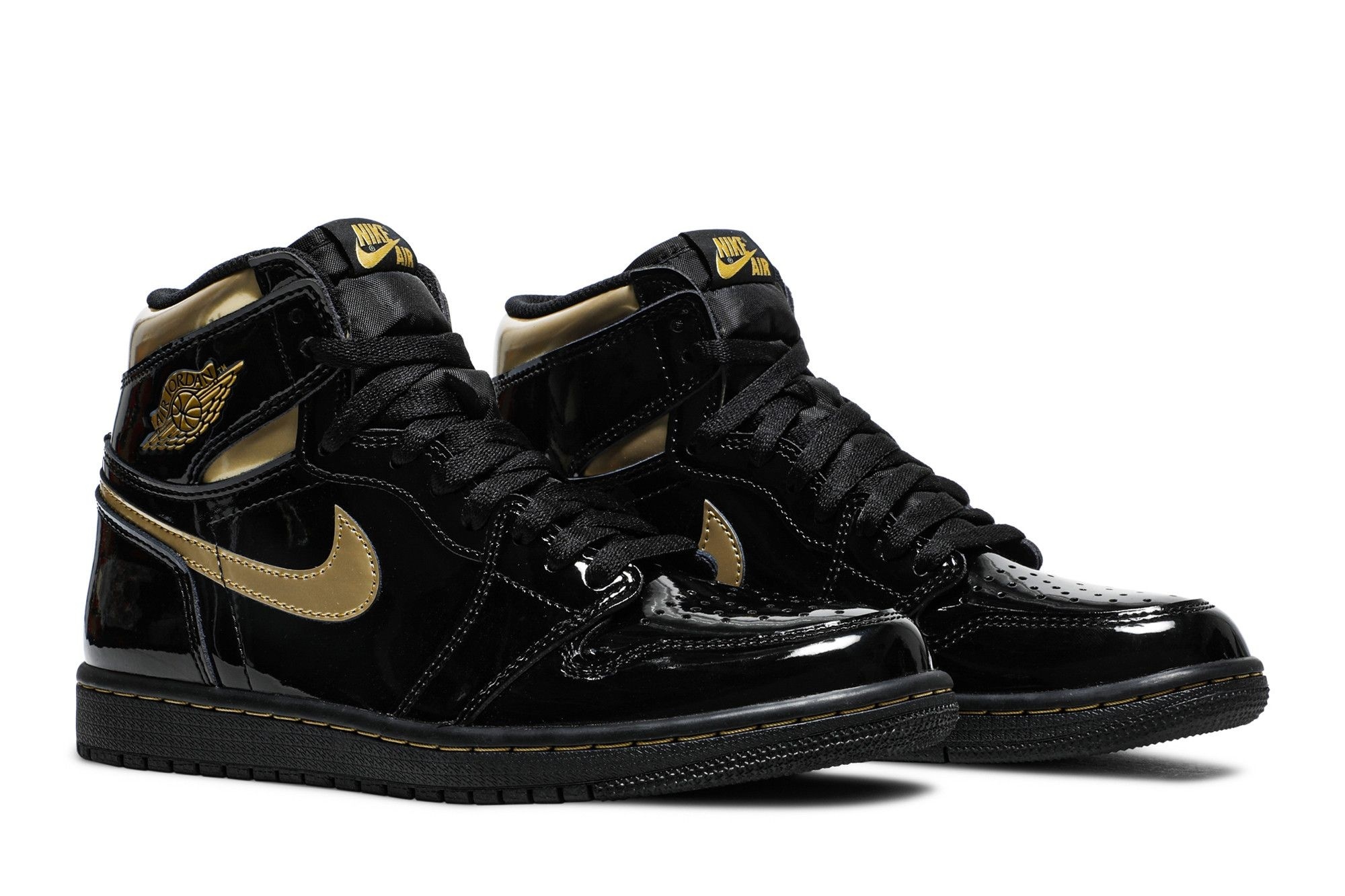 Air Jordan 1 Retro High Black Metallic Gold (2020) – 555088-032 - Image 8