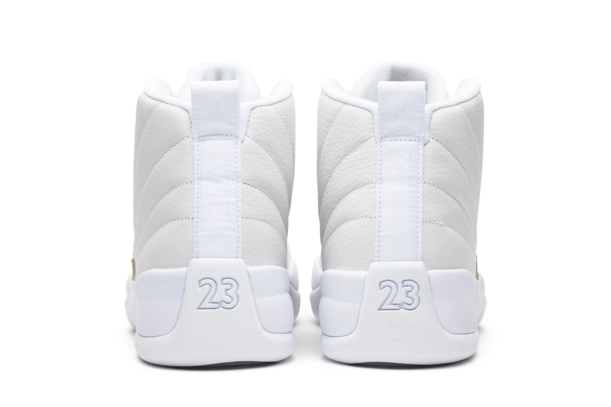 Air Jordan 12 Retro OVO Sneakers – White/Metallic Gold-White – 873864-102 - Image 6