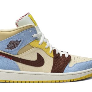 Jordan 1 Mid SE Fearless Maison Chateau Rouge Sneakers – CU2803-200