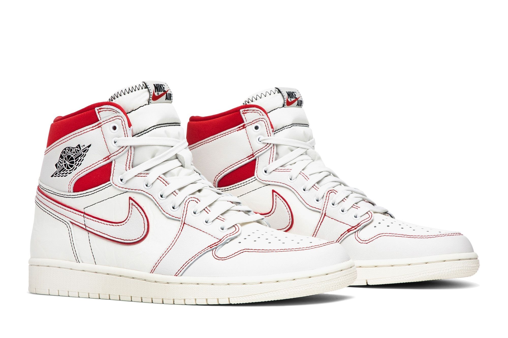 Jordan 1 Retro High Phantom Gym Red Sneakers – 555088-160 - Image 8