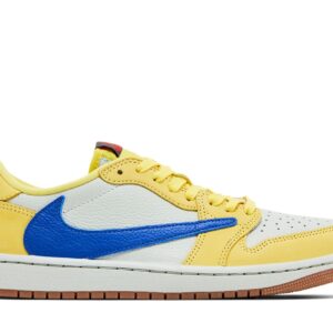 Women’s Jordan 1 Retro Low OG SP Travis Scott Canary Sneakers – DZ4137-700