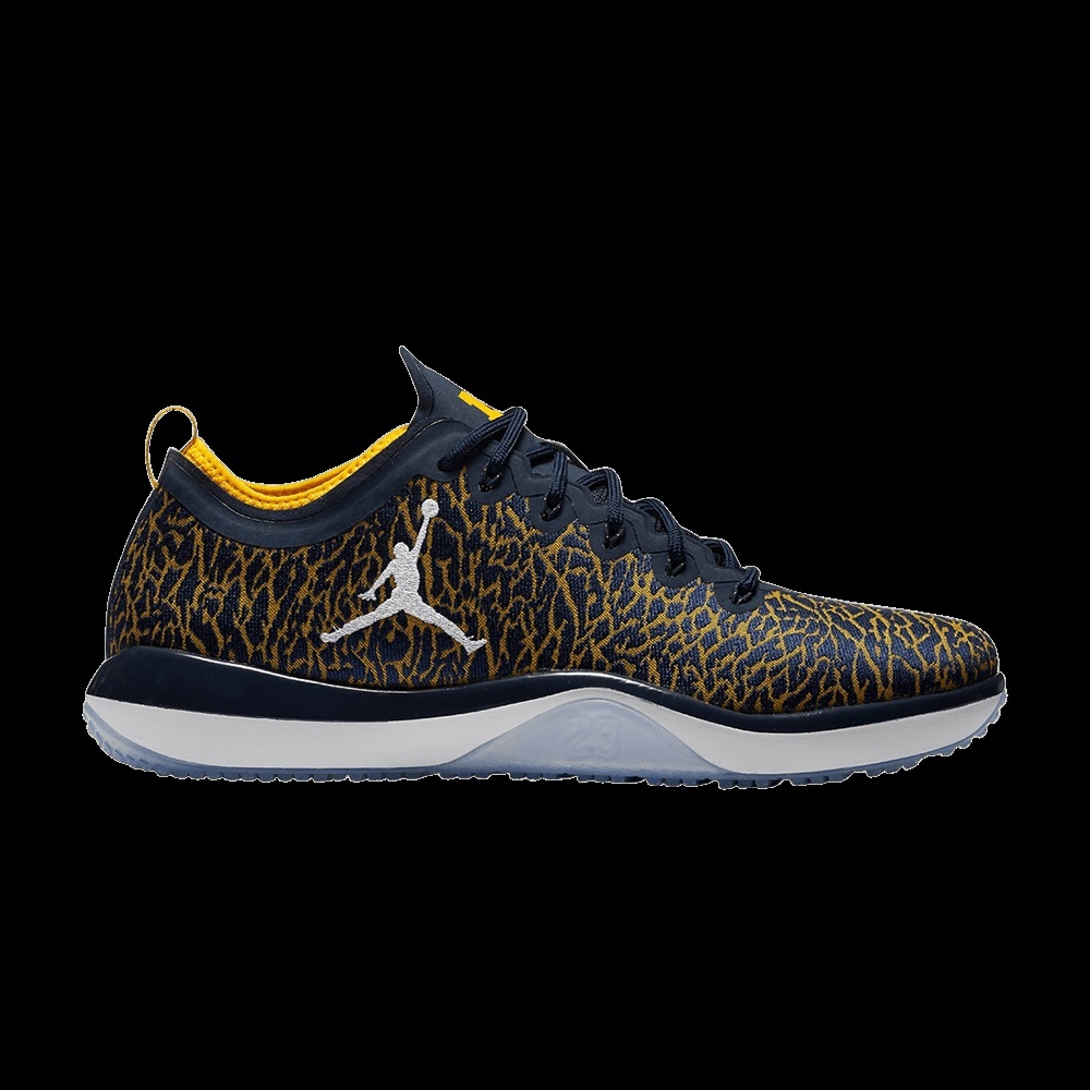 Jordan Trainer 1 Low Michigan Sneakers – 845403-420 – College Navy/White-Amarillo