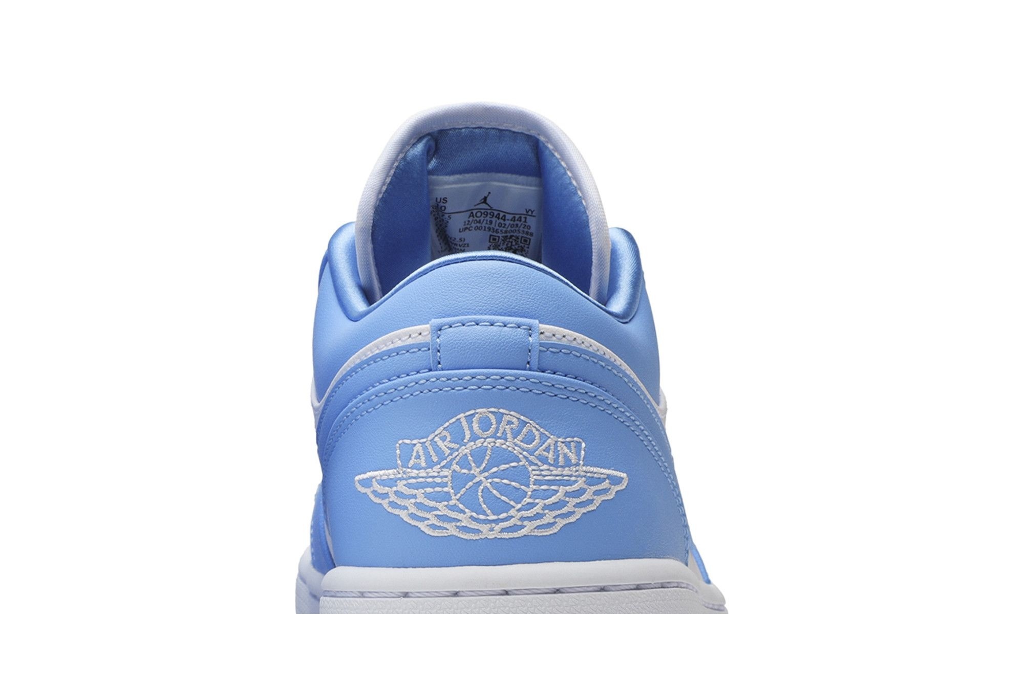 Jordan Women’s Air Jordan 1 Low UNC Sneakers – AO9944-441 - Image 7