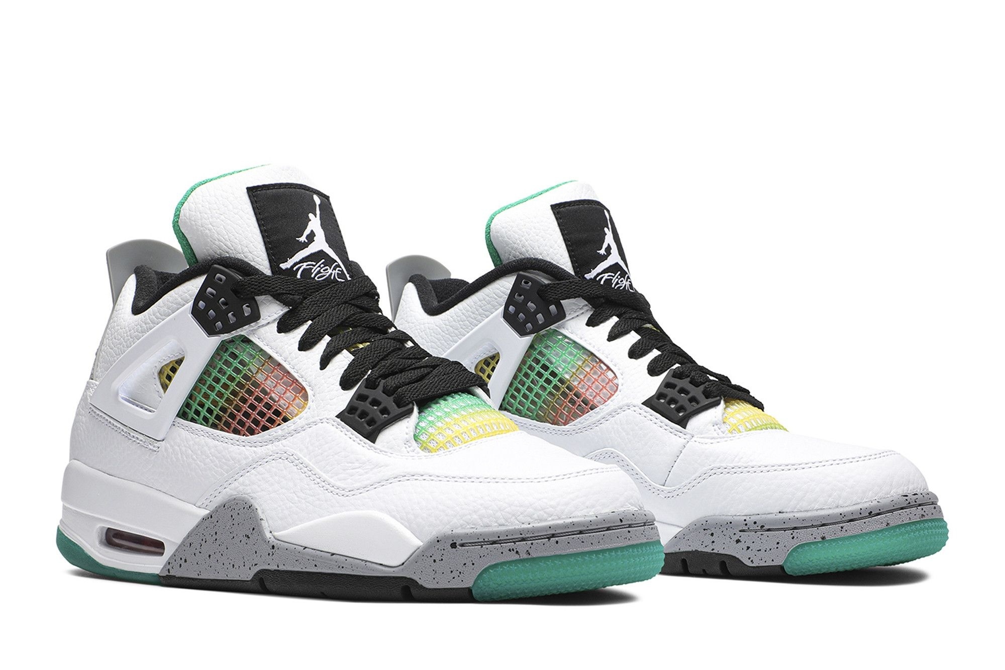 Jordan Women’s Air Jordan 4 Retro Lucid Green Rasta Sneakers – AQ9129-100 - Image 8
