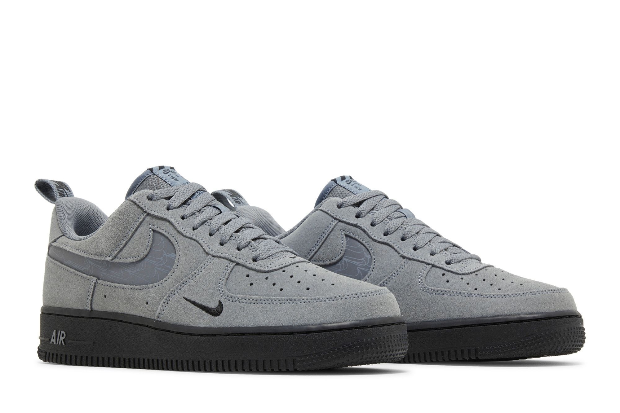 Air Force 1 Low ’07 LV8 Reflective Swoosh Cool Grey – DZ4514-002 - Image 8
