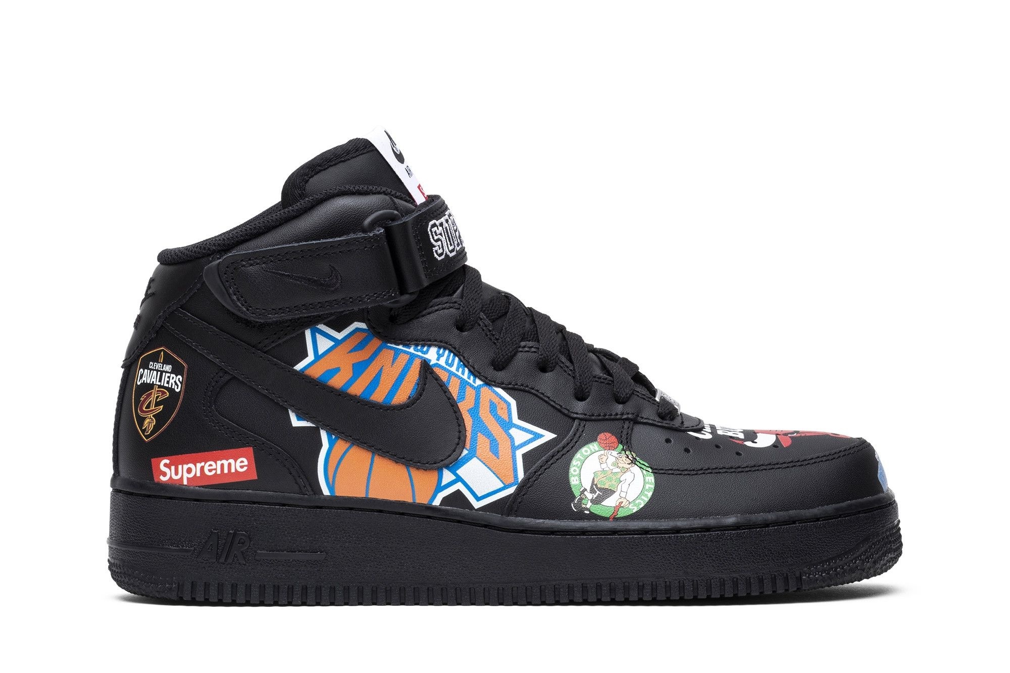 Air Force 1 Mid Supreme NBA Black Sneakers – AQ8017-001