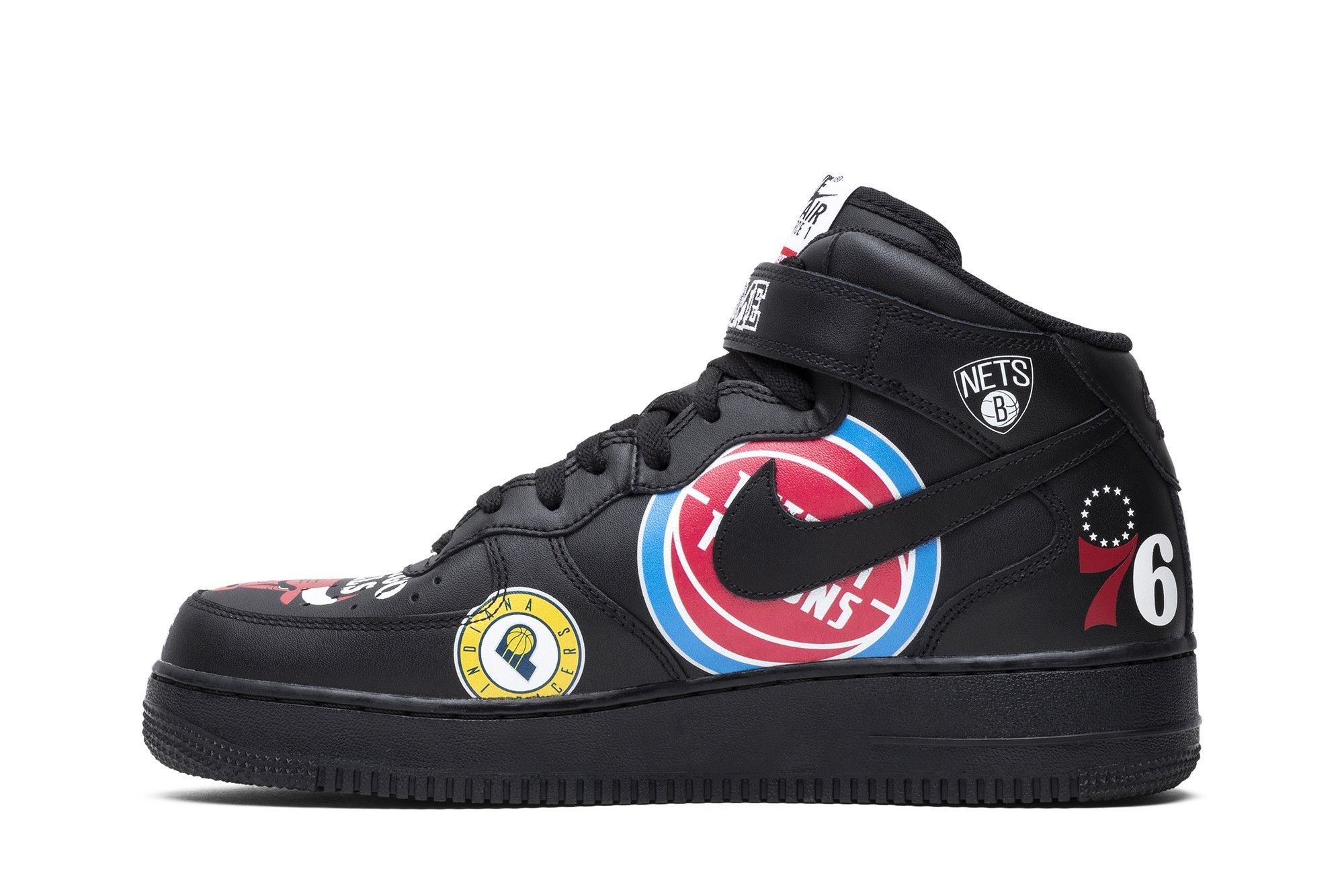 Air Force 1 Mid Supreme NBA Black Sneakers – AQ8017-001 - Image 3