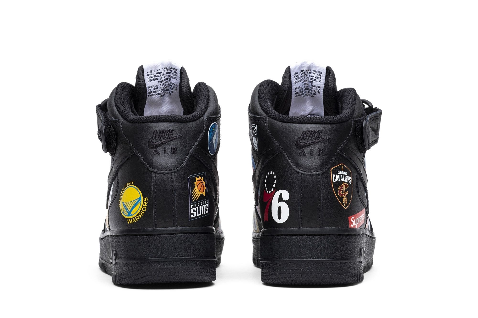 Air Force 1 Mid Supreme NBA Black Sneakers – AQ8017-001 - Image 6