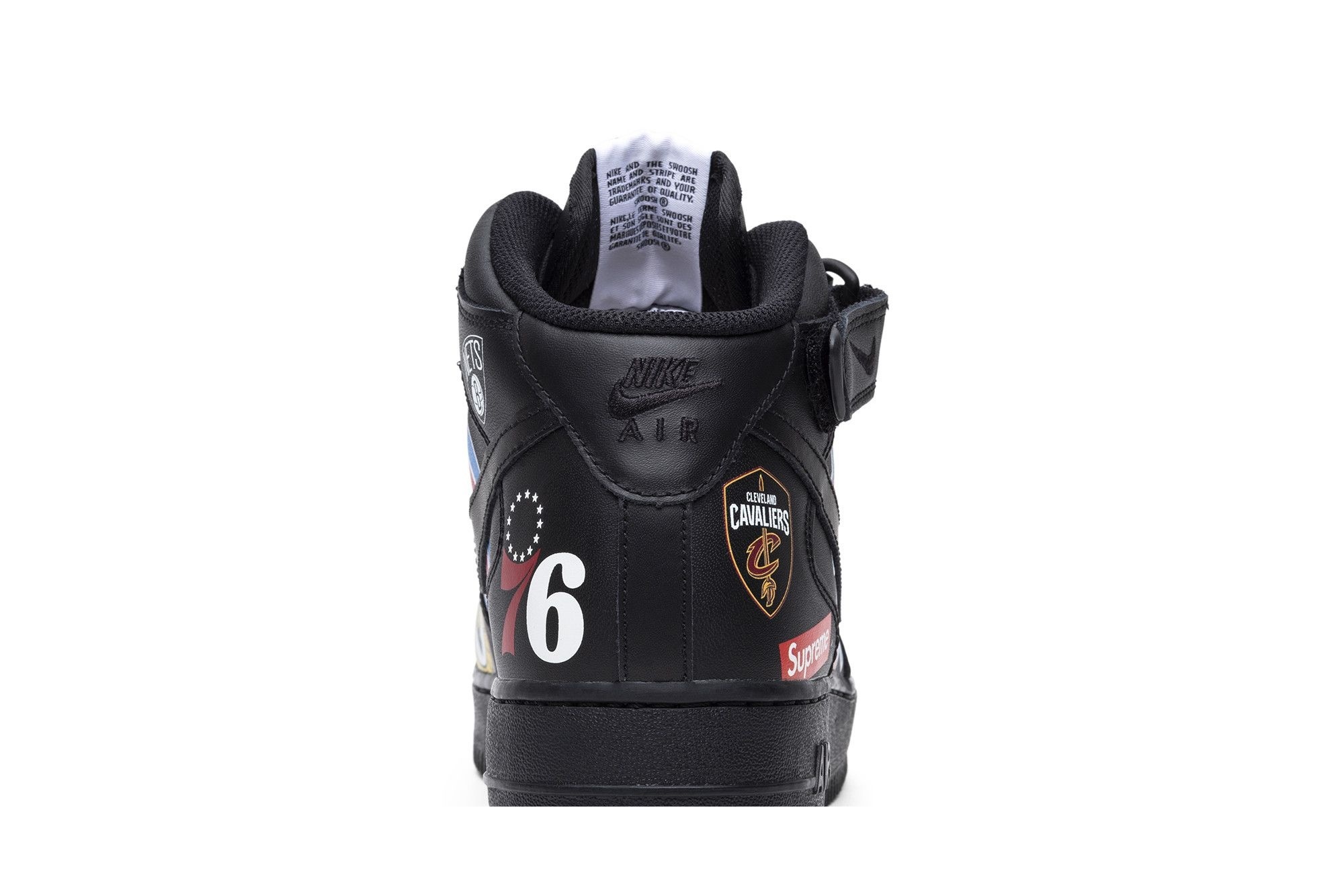 Air Force 1 Mid Supreme NBA Black Sneakers – AQ8017-001 - Image 7