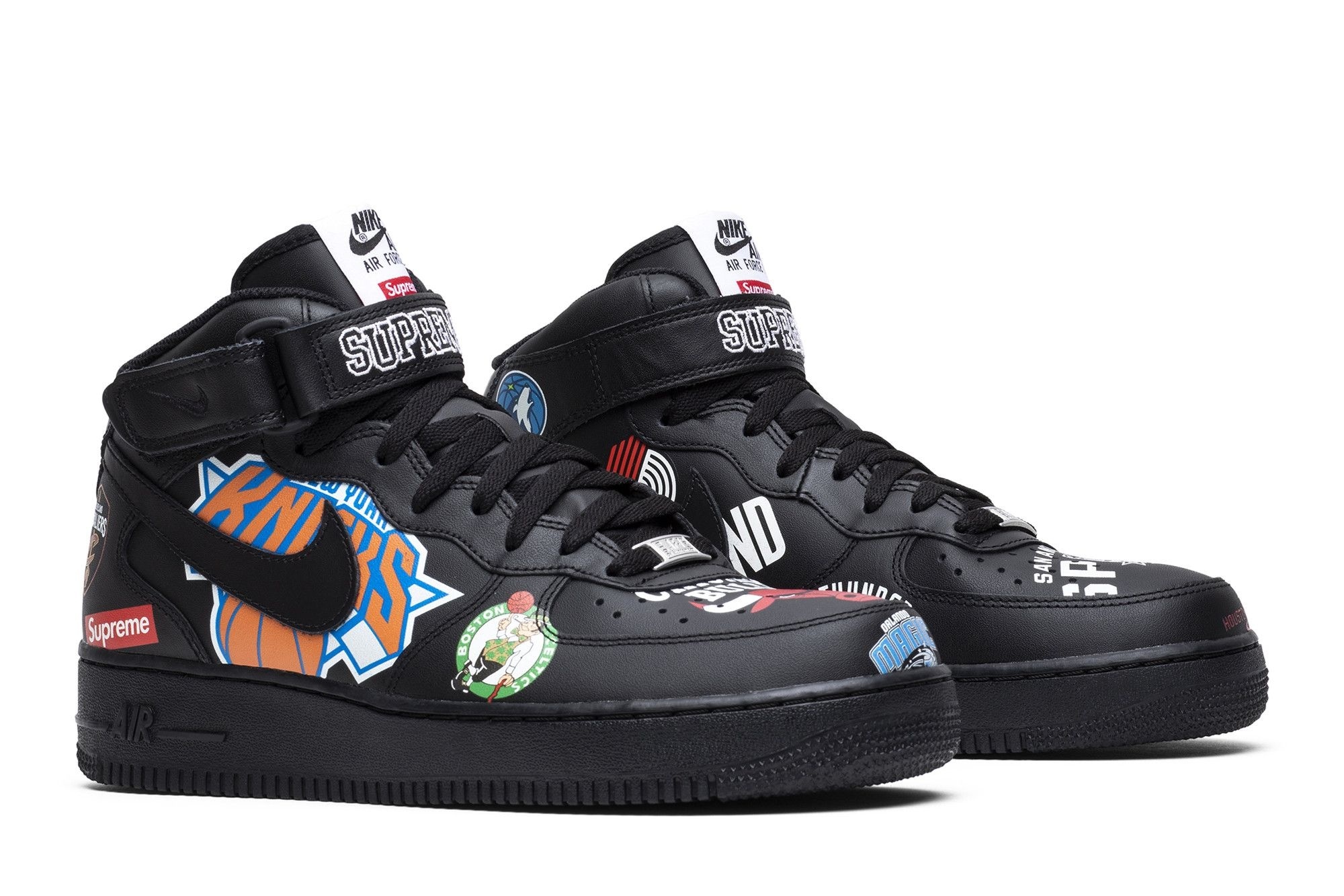 Air Force 1 Mid Supreme NBA Black Sneakers – AQ8017-001 - Image 8