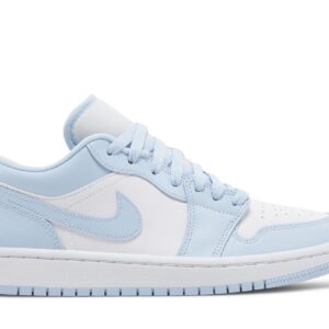 Air Jordan 1 Low Women’s White Ice Blue Sneakers – DC0774-141