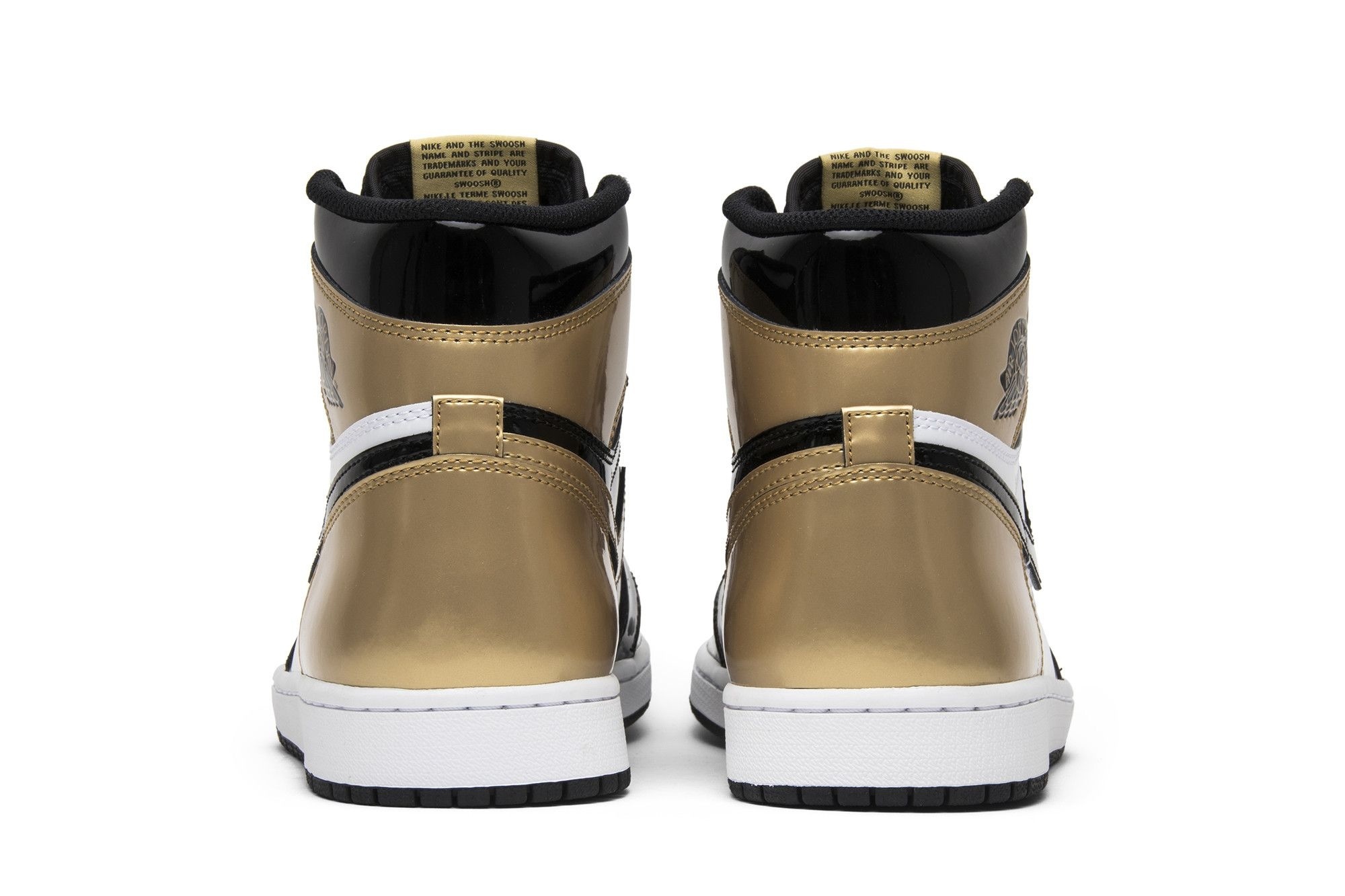 Air Jordan 1 Retro High NRG Patent Gold Toe Sneakers – 861428-007 - Image 6