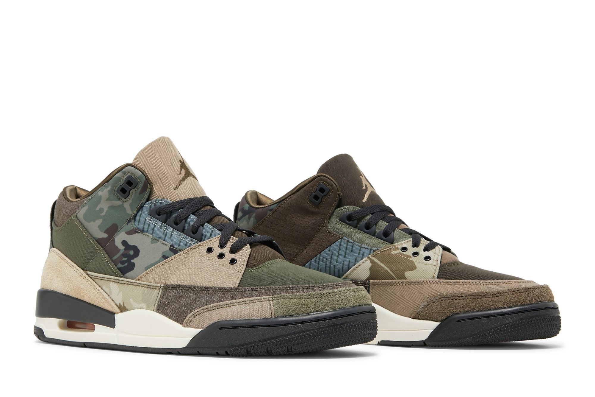 Air Jordan 3 Retro Patchwork Camo Sneakers – DO1830-200 - Image 8