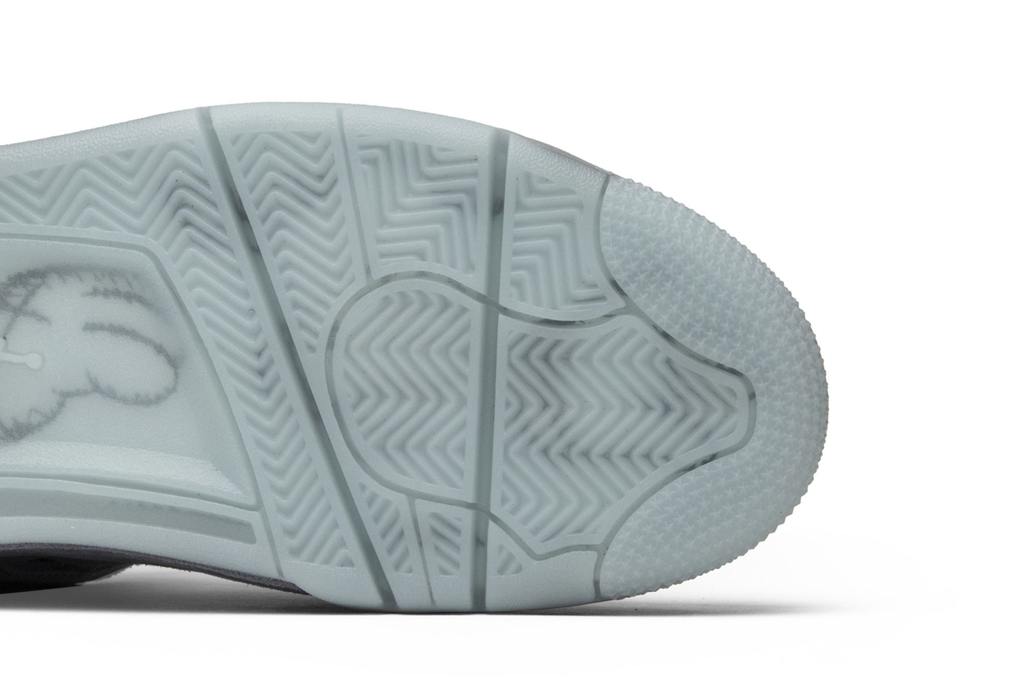 Air Jordan 4 Retro Kaws Sneakers – Cool Grey/White – 930155-003 - Image 5