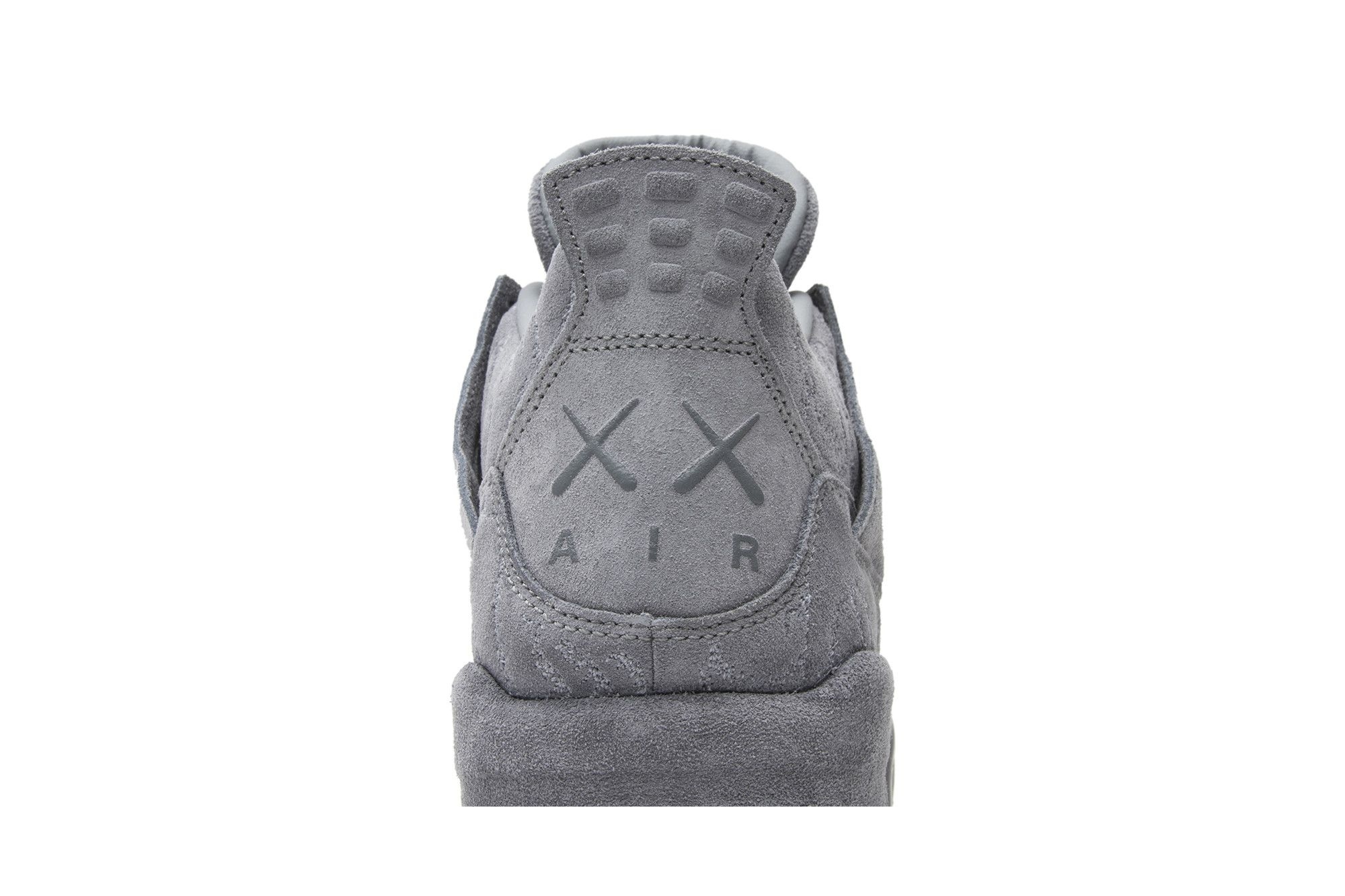 Air Jordan 4 Retro Kaws Sneakers – Cool Grey/White – 930155-003 - Image 7