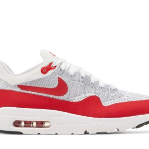 Air Max 1 Flyknit OG Sneakers – White/Red – 843384-101