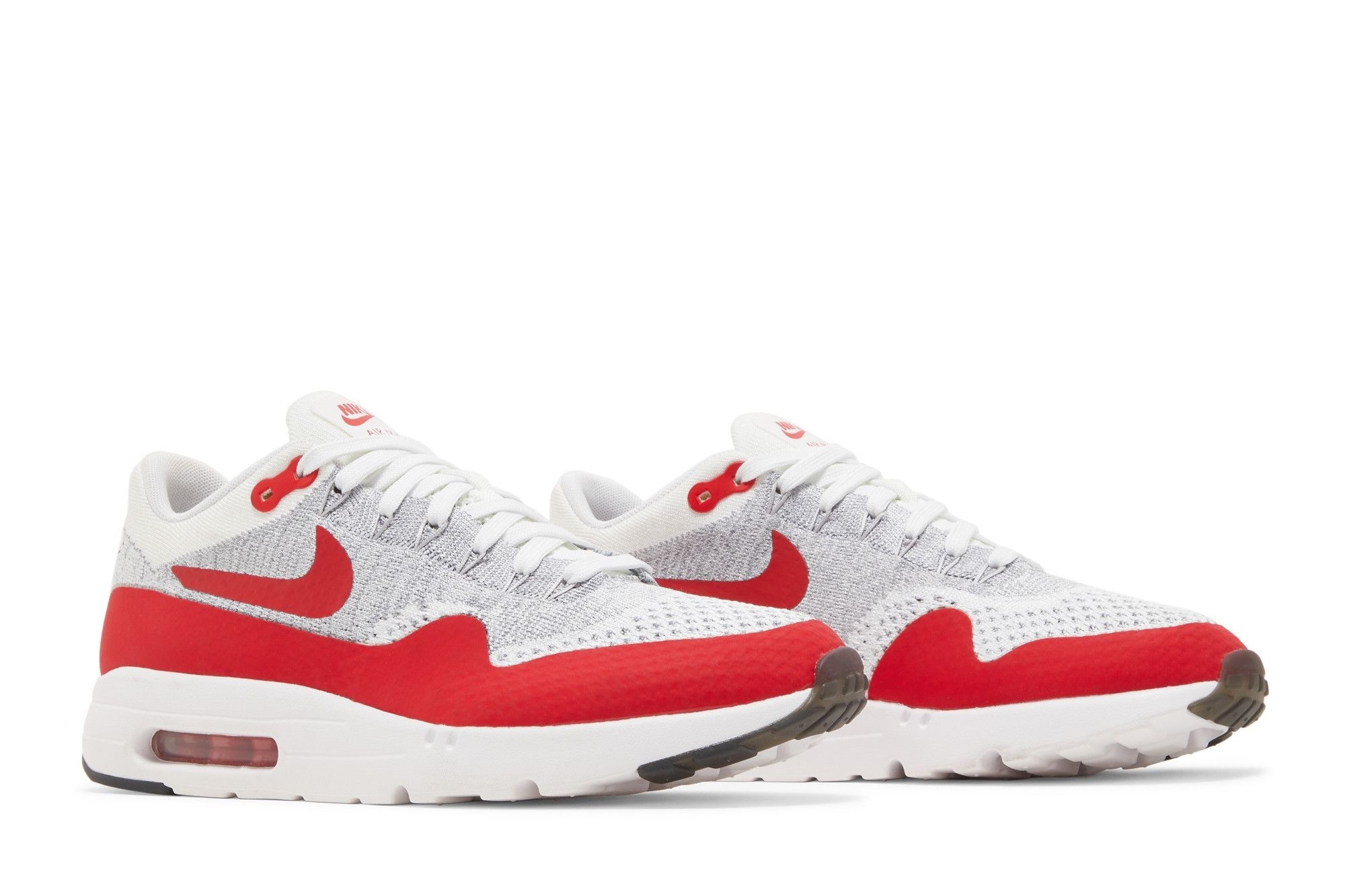 Air Max 1 Flyknit OG Sneakers – White/Red – 843384-101 - Image 8
