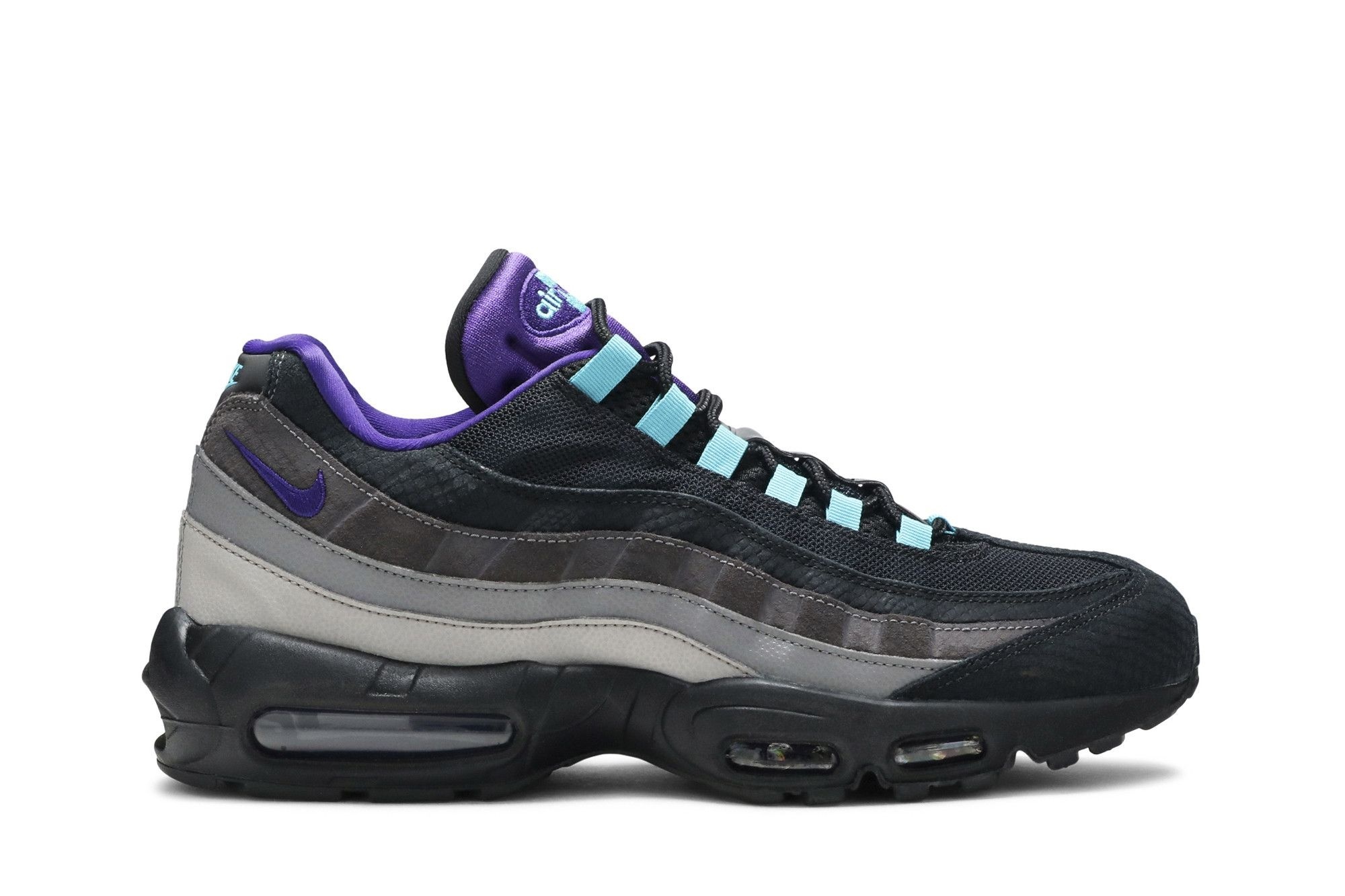 Air Max 95 Black Court Purple Teal Nebula Sneakers – AO2450-002