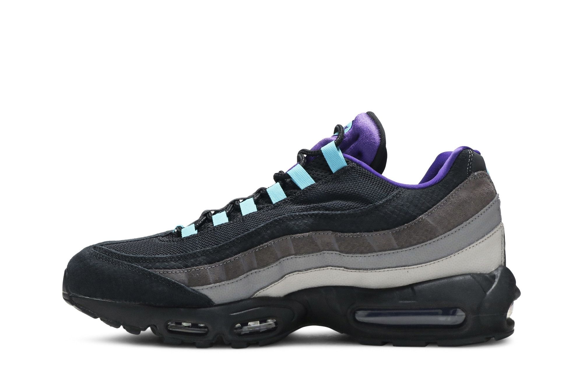 Air Max 95 Black Court Purple Teal Nebula Sneakers – AO2450-002 - Image 3