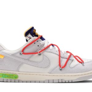 Dunk Low Off-White Lot 13 DJ0950-110 Sail/Neutral Grey/Habanero Red Sneakers