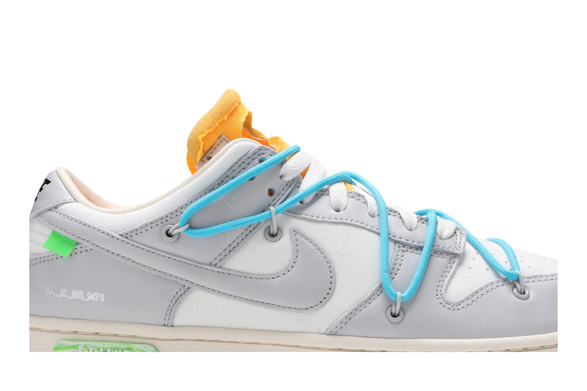 Dunk Low Off-White Lot 2 – Sail/Neutral Grey-Blue Fury – DM1602-115 - Image 2