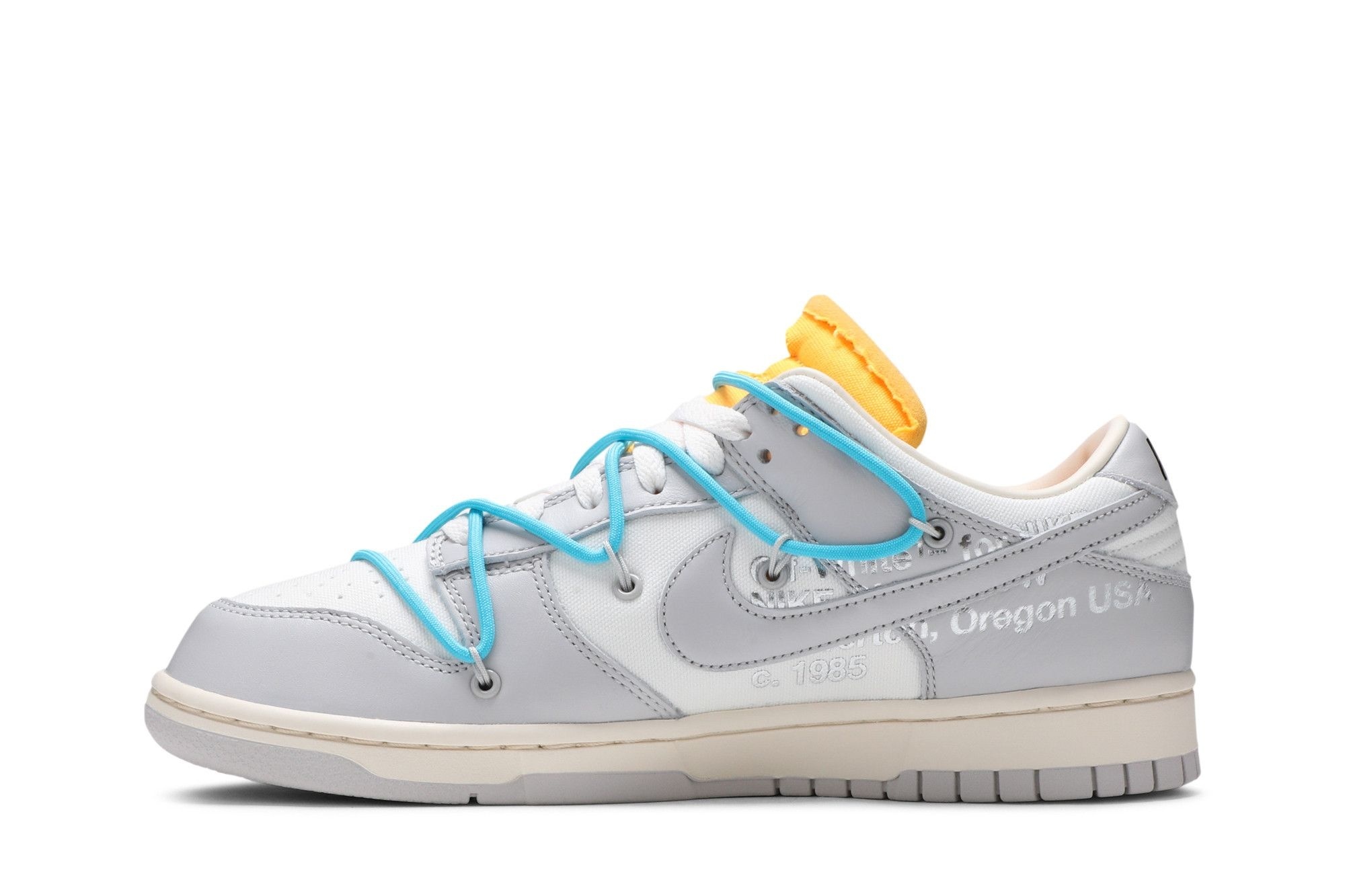 Dunk Low Off-White Lot 2 – Sail/Neutral Grey-Blue Fury – DM1602-115 - Image 3