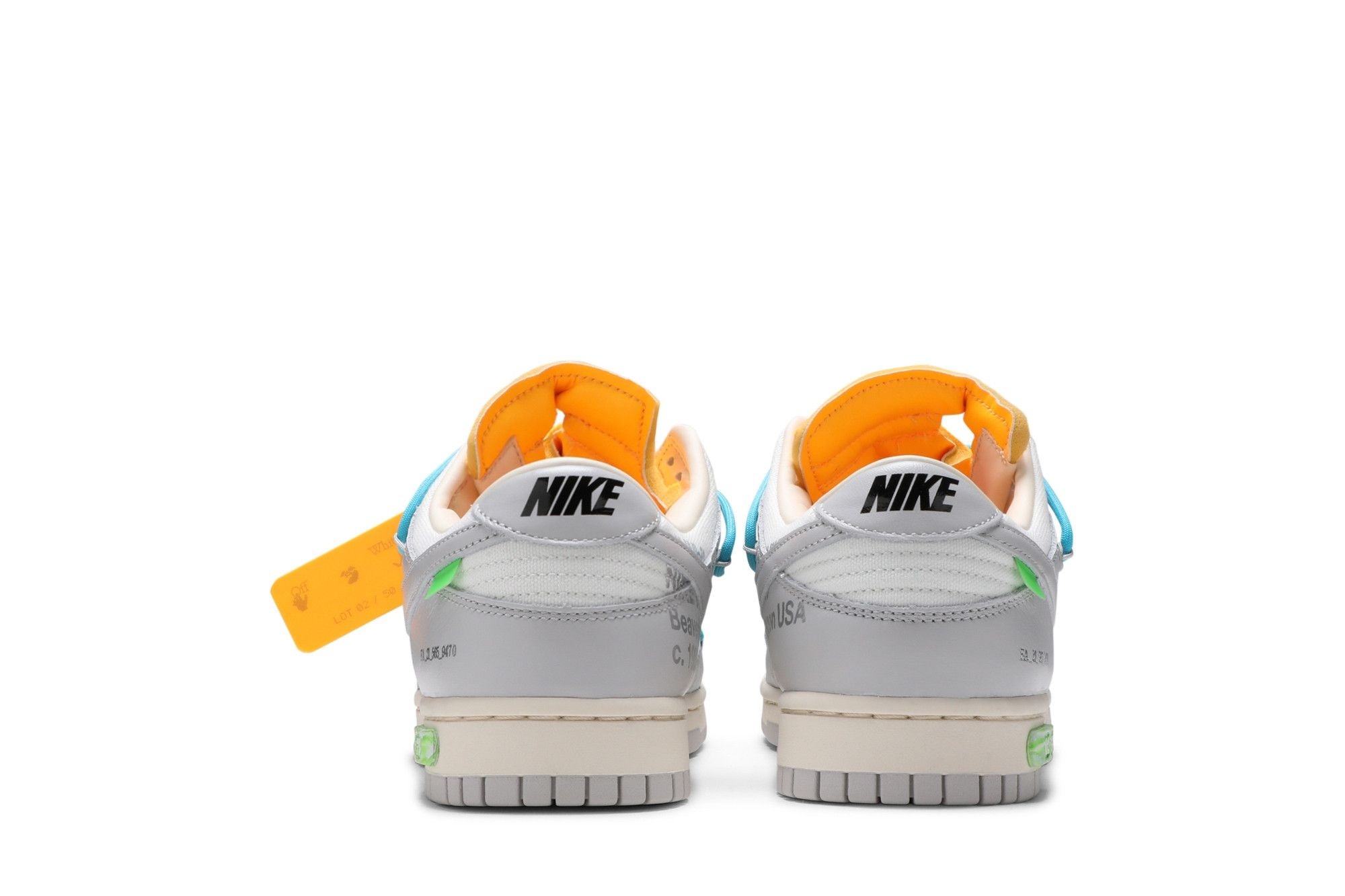 Dunk Low Off-White Lot 2 – Sail/Neutral Grey-Blue Fury – DM1602-115 - Image 6