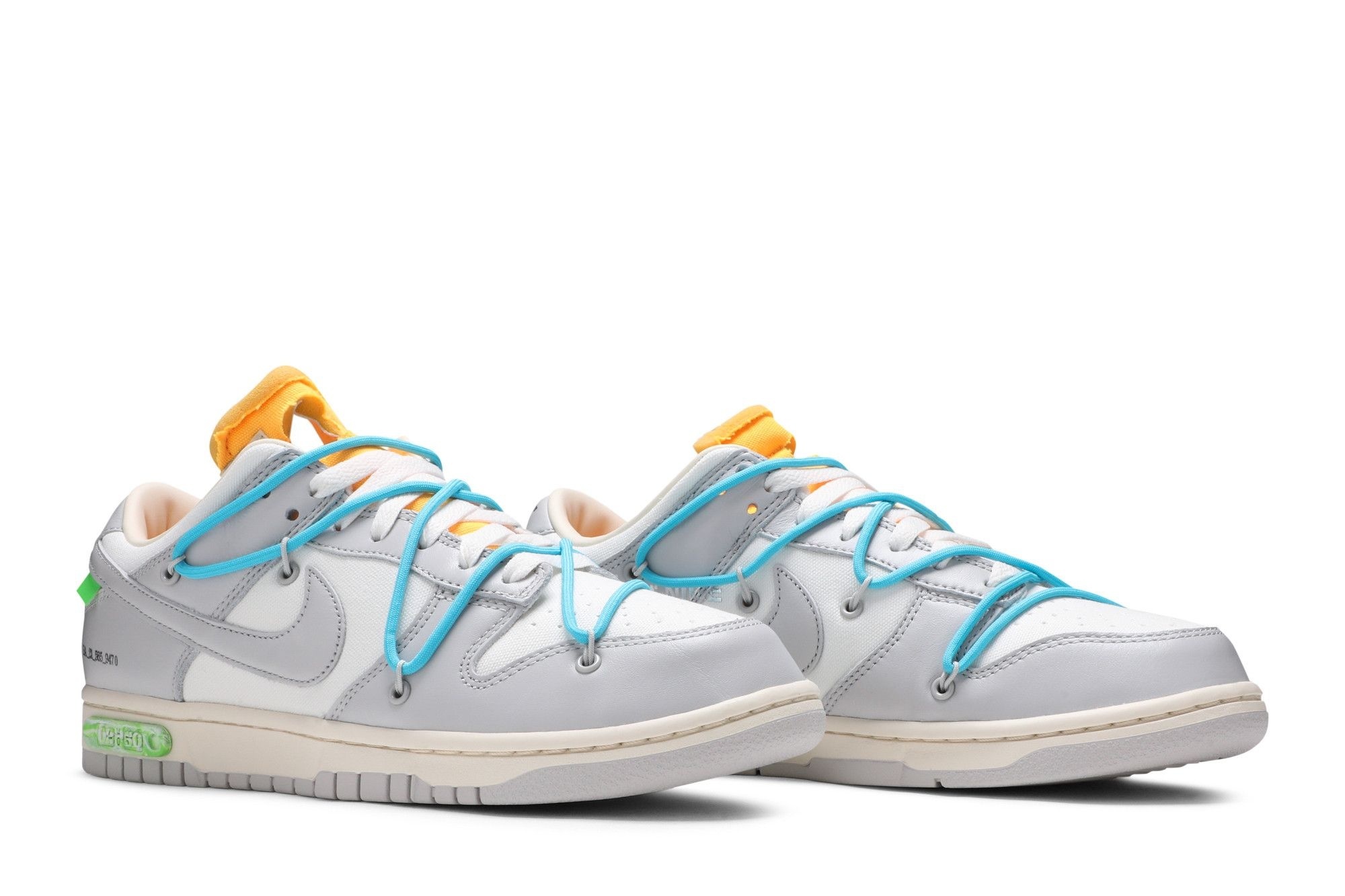 Dunk Low Off-White Lot 2 – Sail/Neutral Grey-Blue Fury – DM1602-115 - Image 8