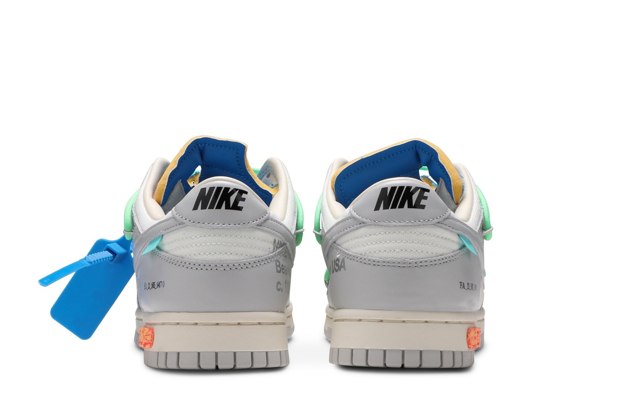 Dunk Low Off-White Lot 26 Sneakers – DM1602-116 – Sail/Neutral Grey - Image 6