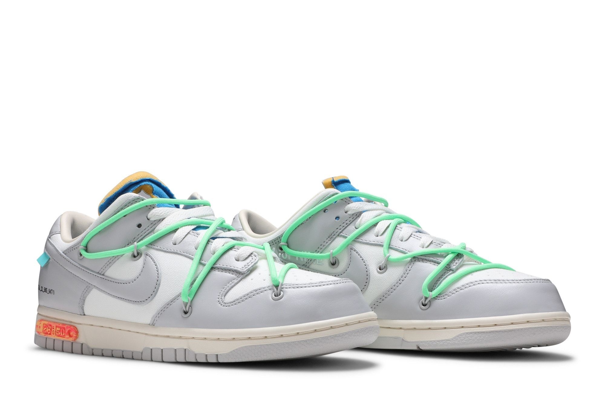 Dunk Low Off-White Lot 26 Sneakers – DM1602-116 – Sail/Neutral Grey - Image 8