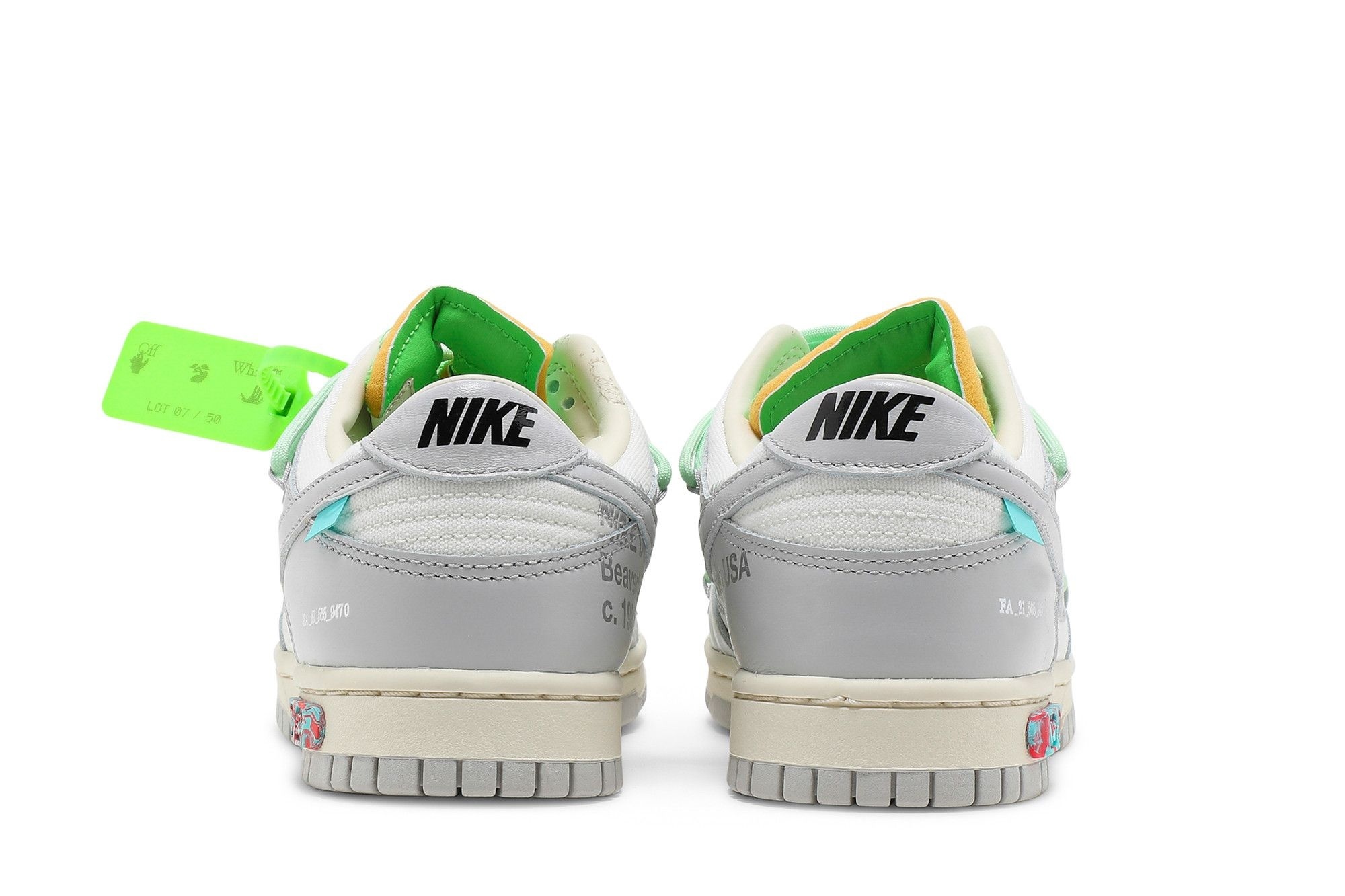 Dunk Low Off-White Lot 7 Sneakers – DM1602-108 - Image 6