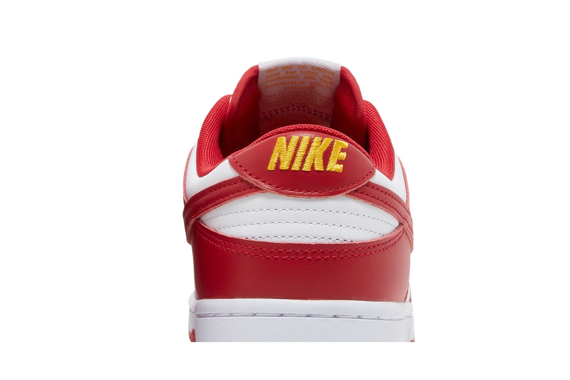 Dunk Low USC Sneakers – DD1391-602 – White/Gym Red-Yellow - Image 7