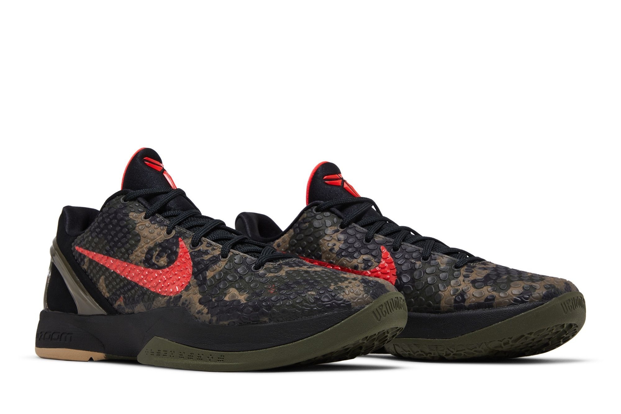 Kobe 6 Protro Italian Camo (2024) – FQ3546-001 – Black/Crimson Bog/Khaki - Image 8
