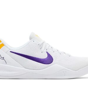 Kobe 8 Protro Lakers Home Sneakers – HF9550-100 – White/Purple/Gold