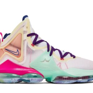 LeBron 19 Valentine’s Day Love Letter Sneakers – DH8459-900 – White/Pink/Purple