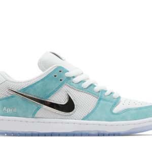 SB Dunk Low April Skateboards Sneakers – FD2562-400 – Turbo Green/Metallic Silver