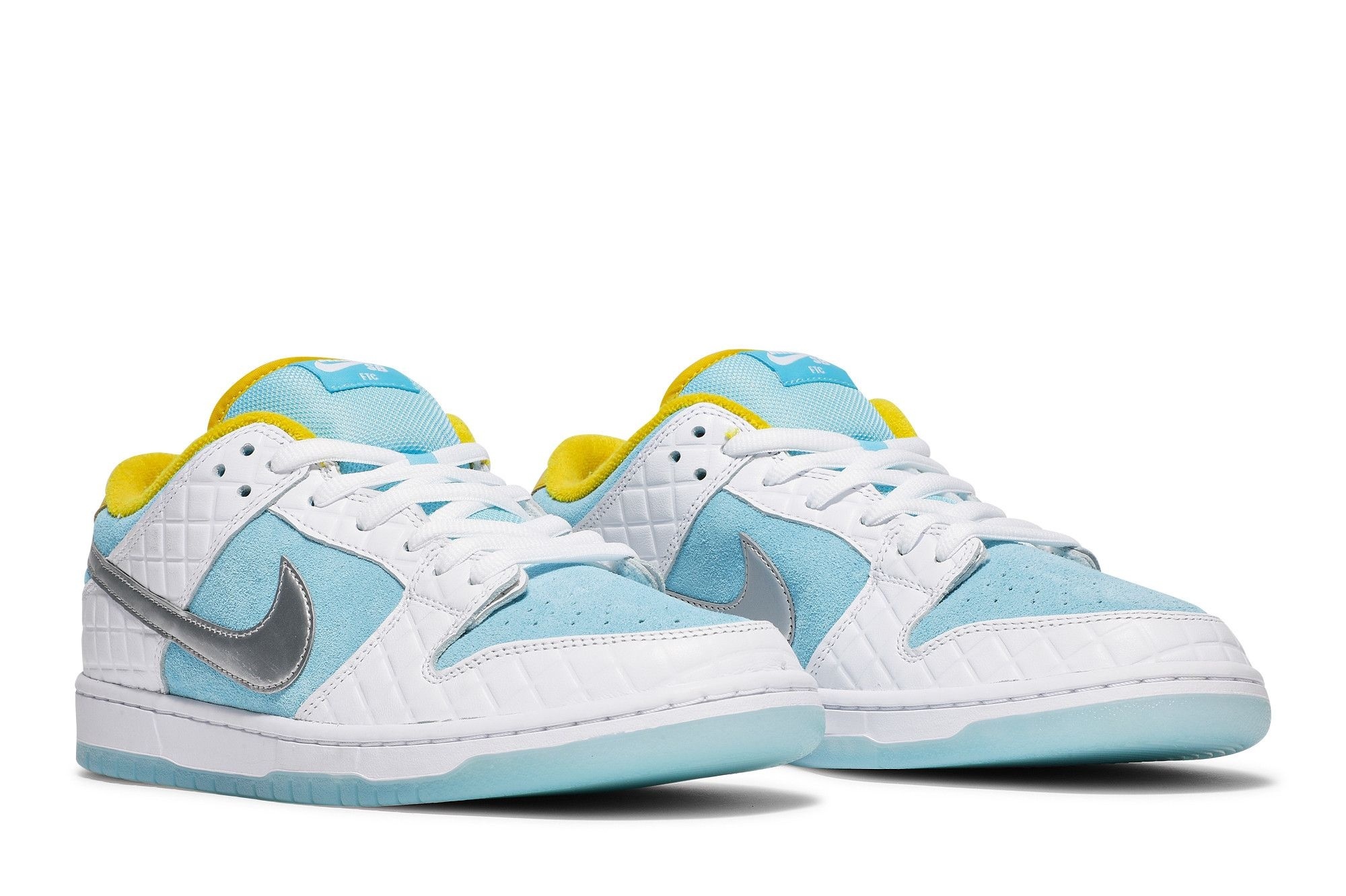 SB Dunk Low FTC Lagoon Pulse Sneakers – DH7687-400 – White/Lagoon Pulse - Image 8