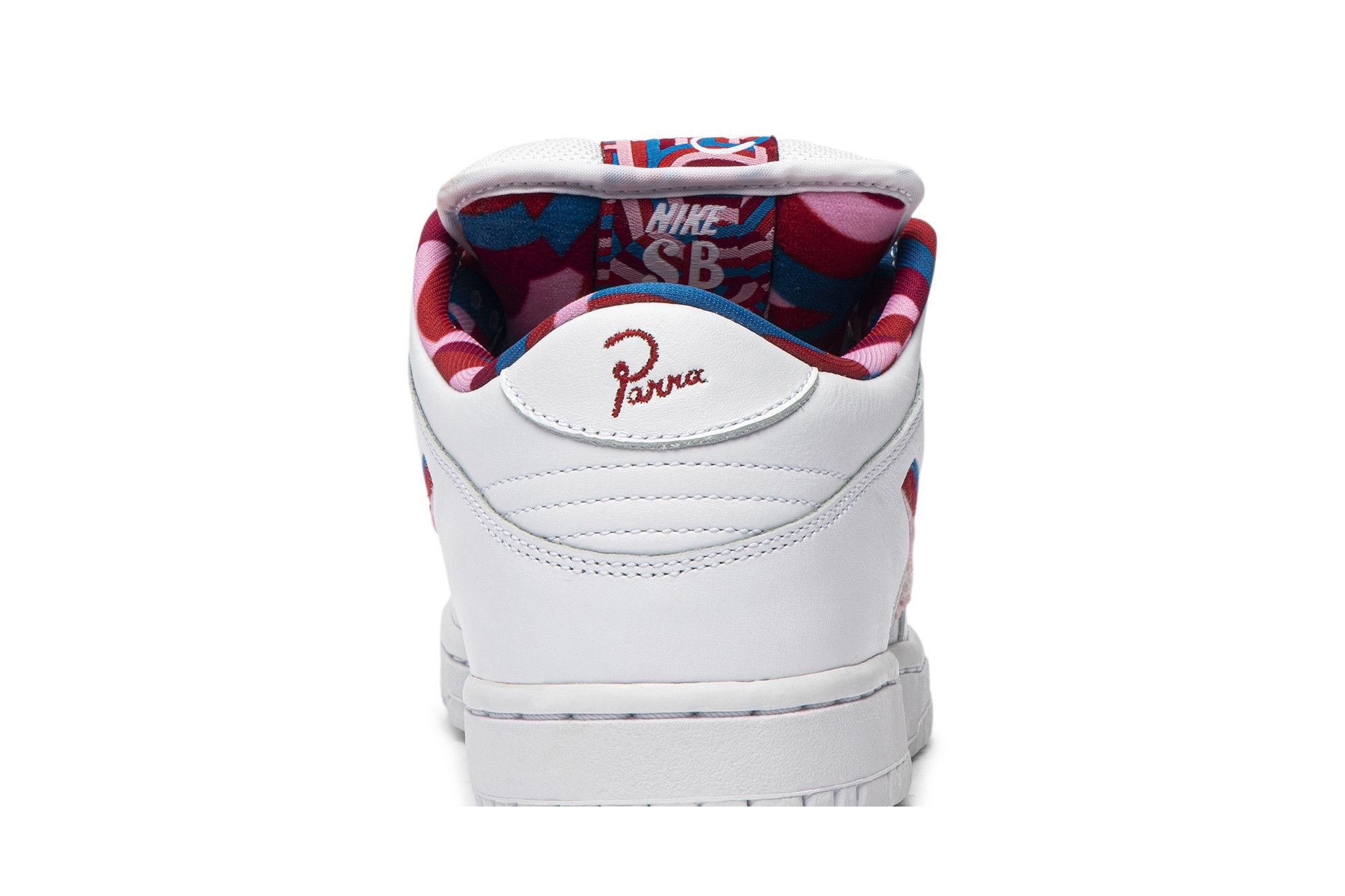 SB Dunk Low Parra Sneakers – CN4504-100 – White/Red-Pink - Image 7