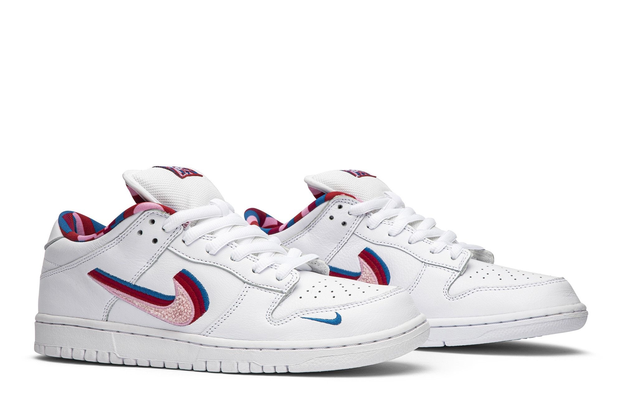 SB Dunk Low Parra Sneakers – CN4504-100 – White/Red-Pink - Image 8