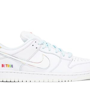 SB Dunk Low Pro Be True Sneakers – White/Multi – DR4876-100