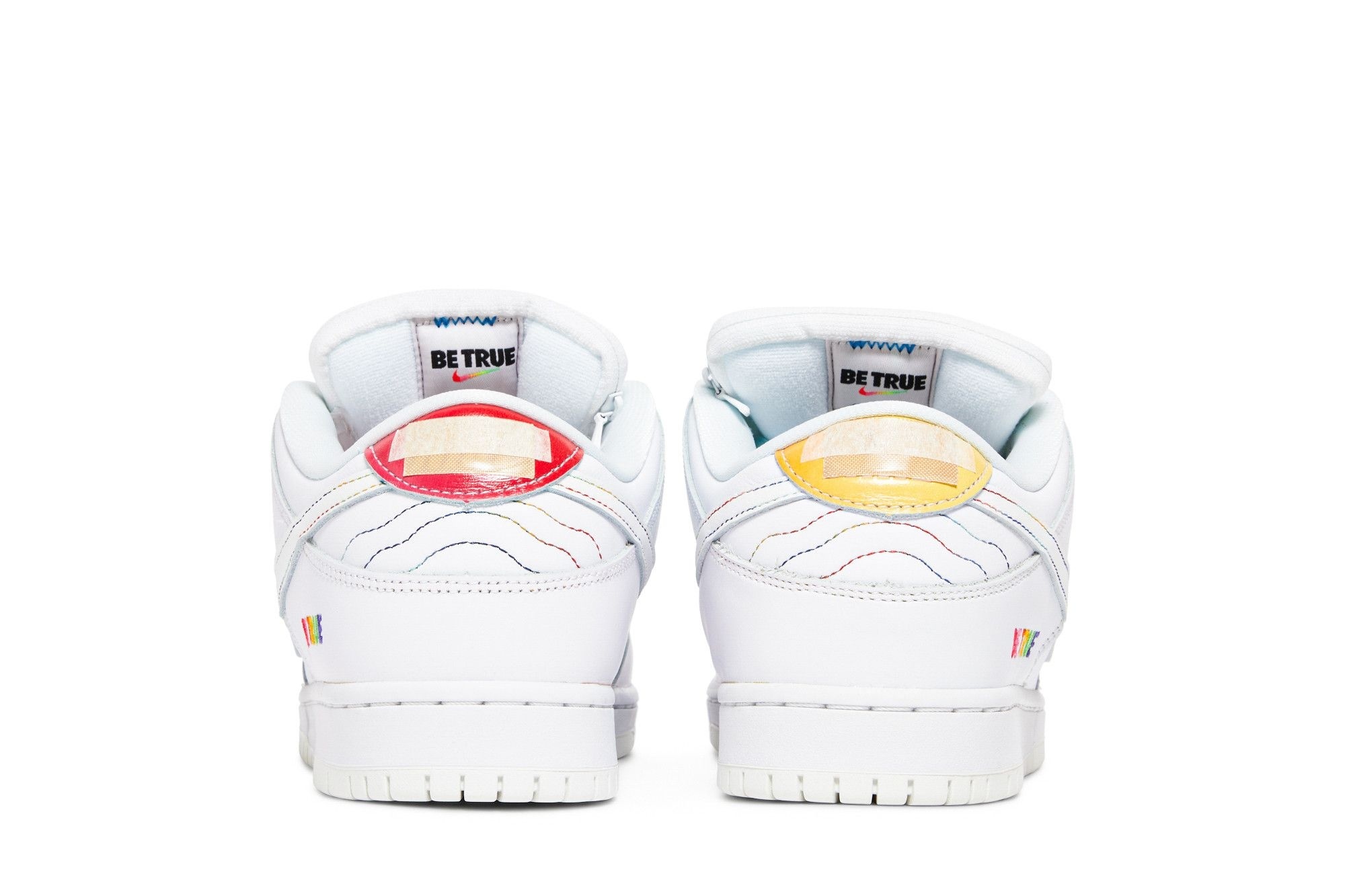 SB Dunk Low Pro Be True Sneakers – White/Multi – DR4876-100 - Image 6