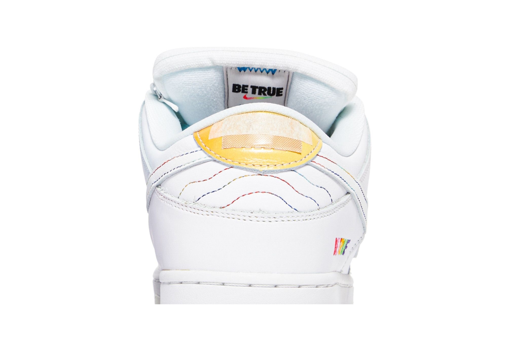 SB Dunk Low Pro Be True Sneakers – White/Multi – DR4876-100 - Image 7
