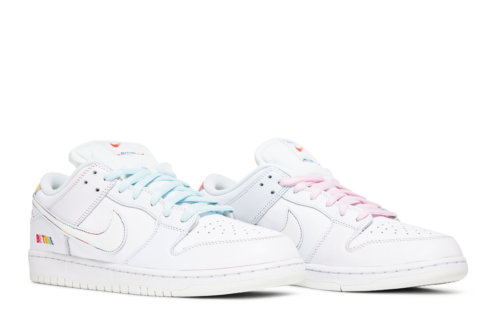 SB Dunk Low Pro Be True Sneakers – White/Multi – DR4876-100 - Image 8