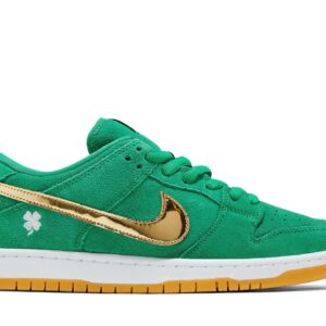 SB Dunk Low Pro St. Patrick’s Day (2022) – BQ6817-303 – Green Suede Sneakers