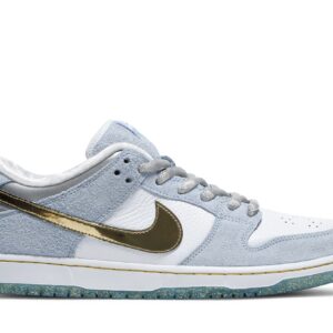 SB Dunk Low Sean Cliver (Special Box) – DC9936-100 – Ice Blue/White/Gold/Silver