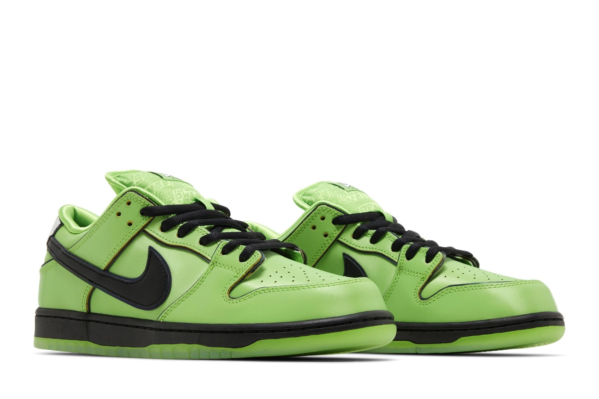 SB Dunk Low The Powerpuff Girls Buttercup – FZ8319-300 – Mean Green/Black/Lotus Pink - Image 8