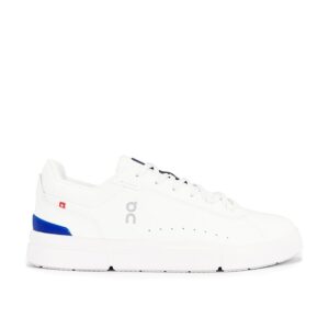 The Roger Advantage Tennis Shoe On - White & Indigo