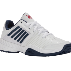 Court Express in White/Blue Opal/Lollipop - K-SWISS-MENS-COURT-EXPRESS-TENNIS-SHOES-IN-WHITE-BLUE-OPAL-LOLLIPOP