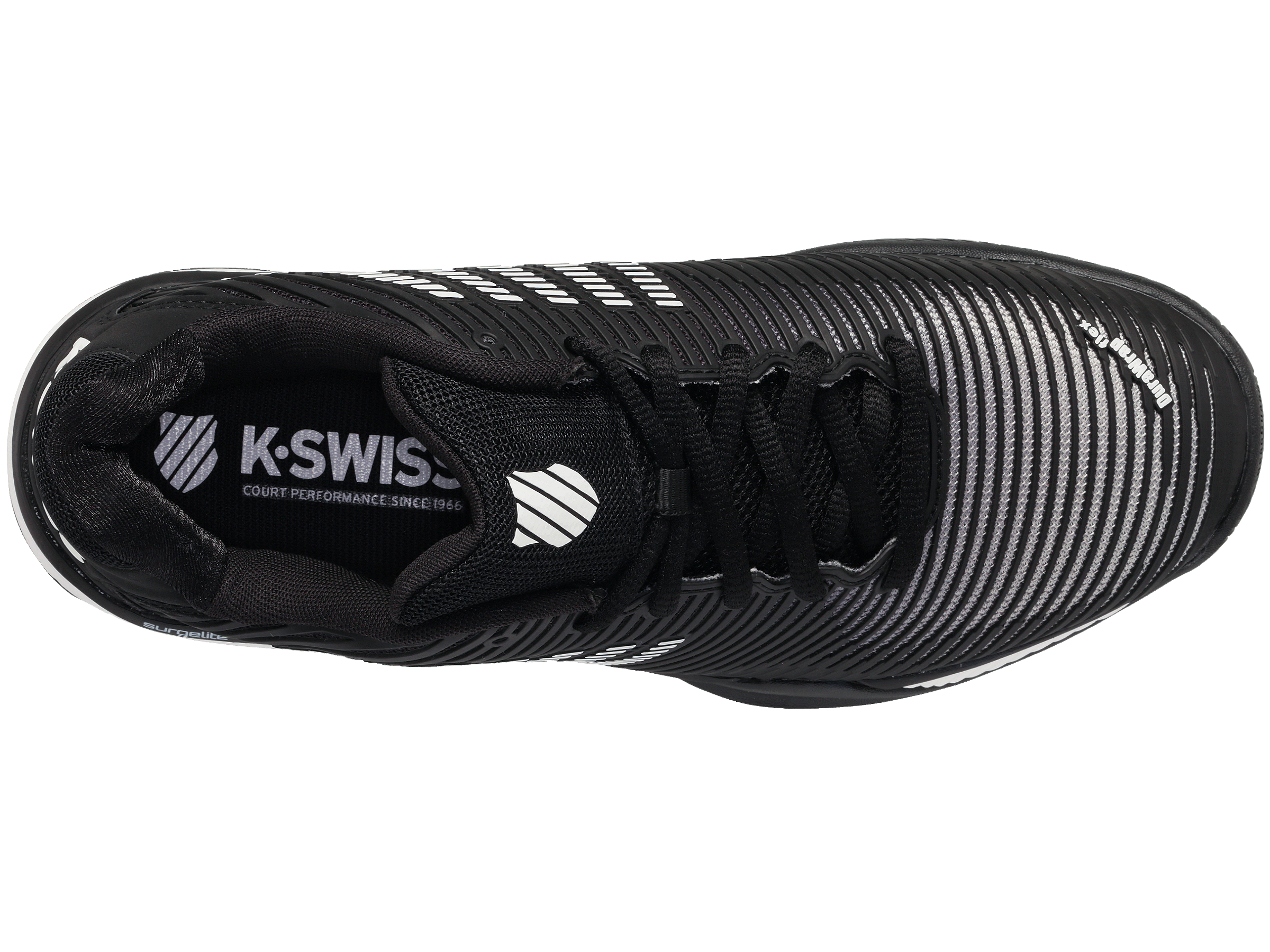 Hypercourt Express 2 in Black/White - K-SWISS-MENS-HYPERCOURT-EXPRESS-2-TENNIS-SHOES-IN-BLACK-WHITE - Image 7