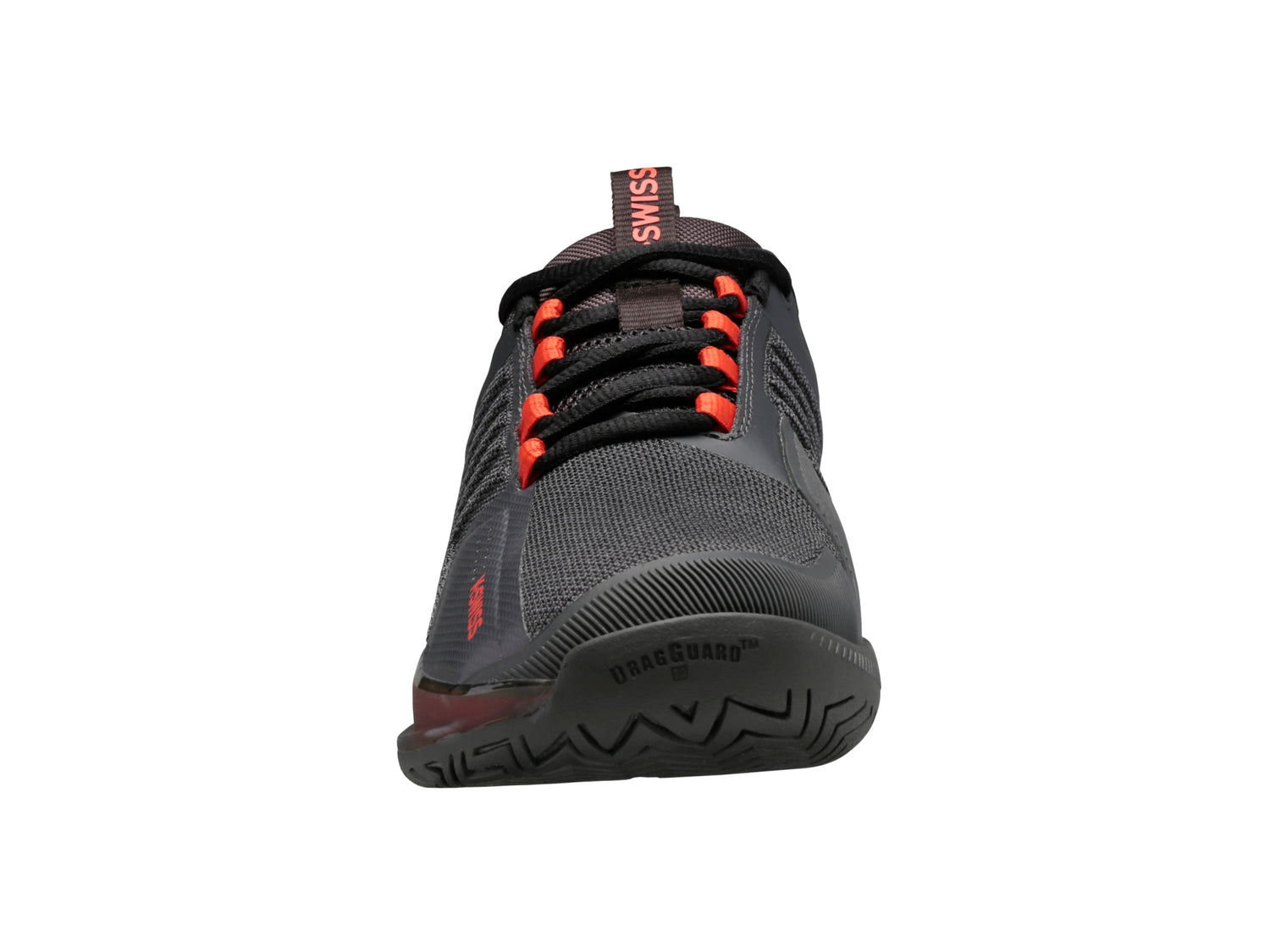 M Ultrashot 3 in Asphalt/Jet Black/Spicy Orange - K-SWISS-MENS-M-ULTRASHOT-3-TENNIS-SHOES-IN-ASPHALT-JET-BLACK-SPICY-ORANGE - Image 6